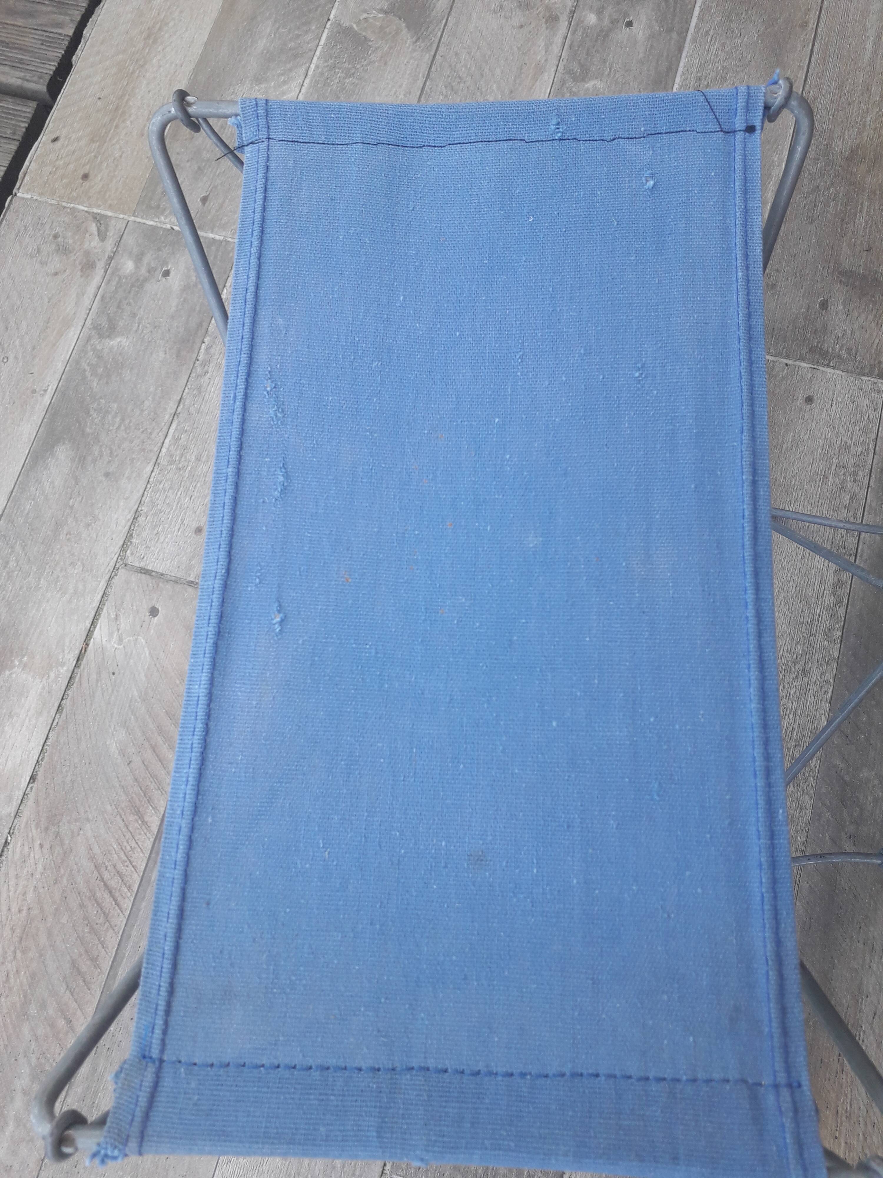 Tabouret pliant pêche ou camping. Années 60