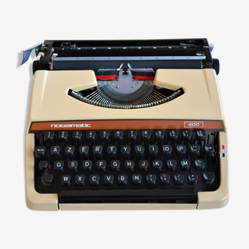 Machine à écrire orange brother Nogamatic400 - vintage 70s + ruban neuf