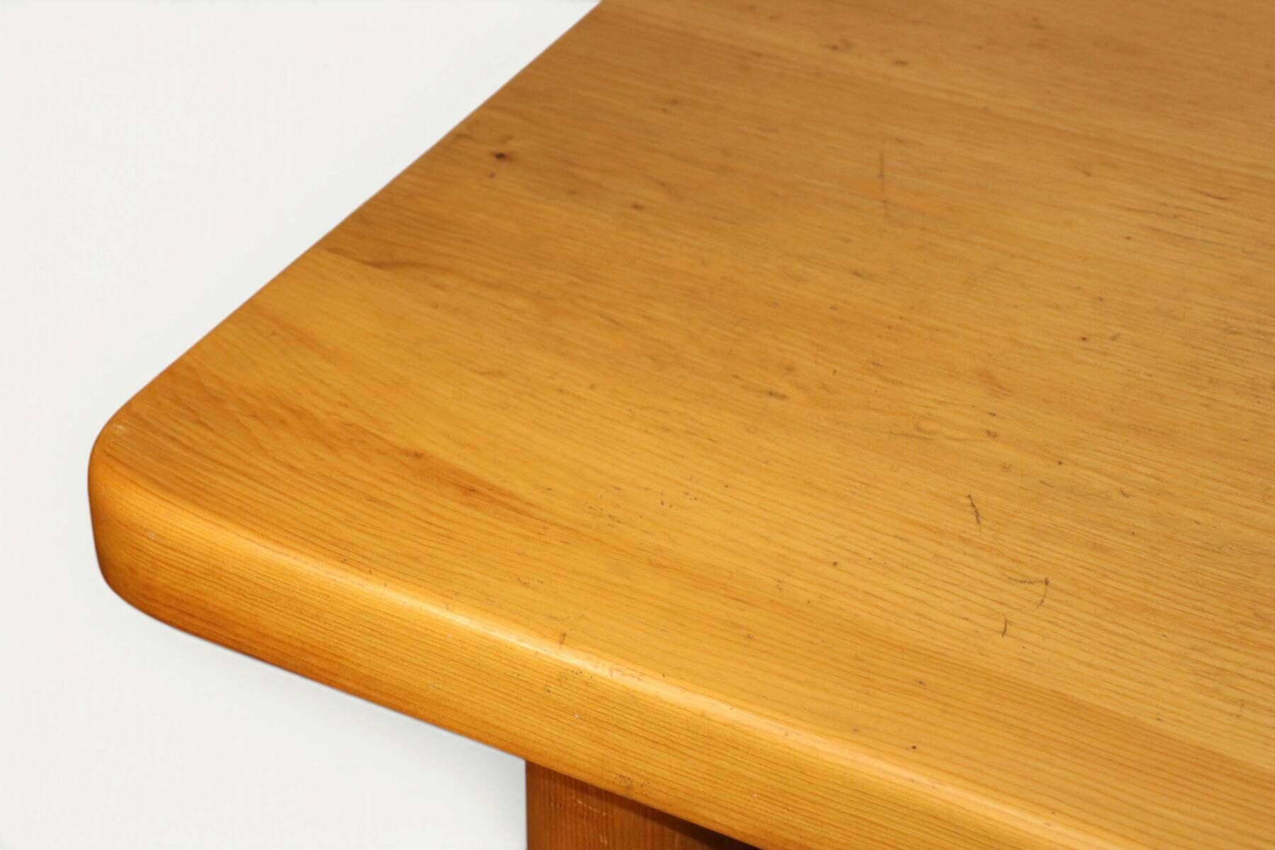 Table René Martin en pin massif moderniste, 1960