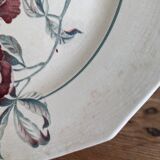 Plate with handles, Saint Amand ceramic serving dish, Simone model