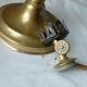 Copper oil lamp gardon pigeon lamp end 19 eme