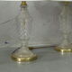 Pair of hollywood regency table lamps, 1970