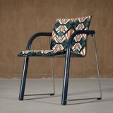 Fauteuil vintage A 320 par Wulf Schneider et Ulrich Boehme pour Thonet des années 1980 en velours d'Eltham Palace (ensemble de 4)