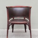 Baumann armchair no 127 years 30 curved wood