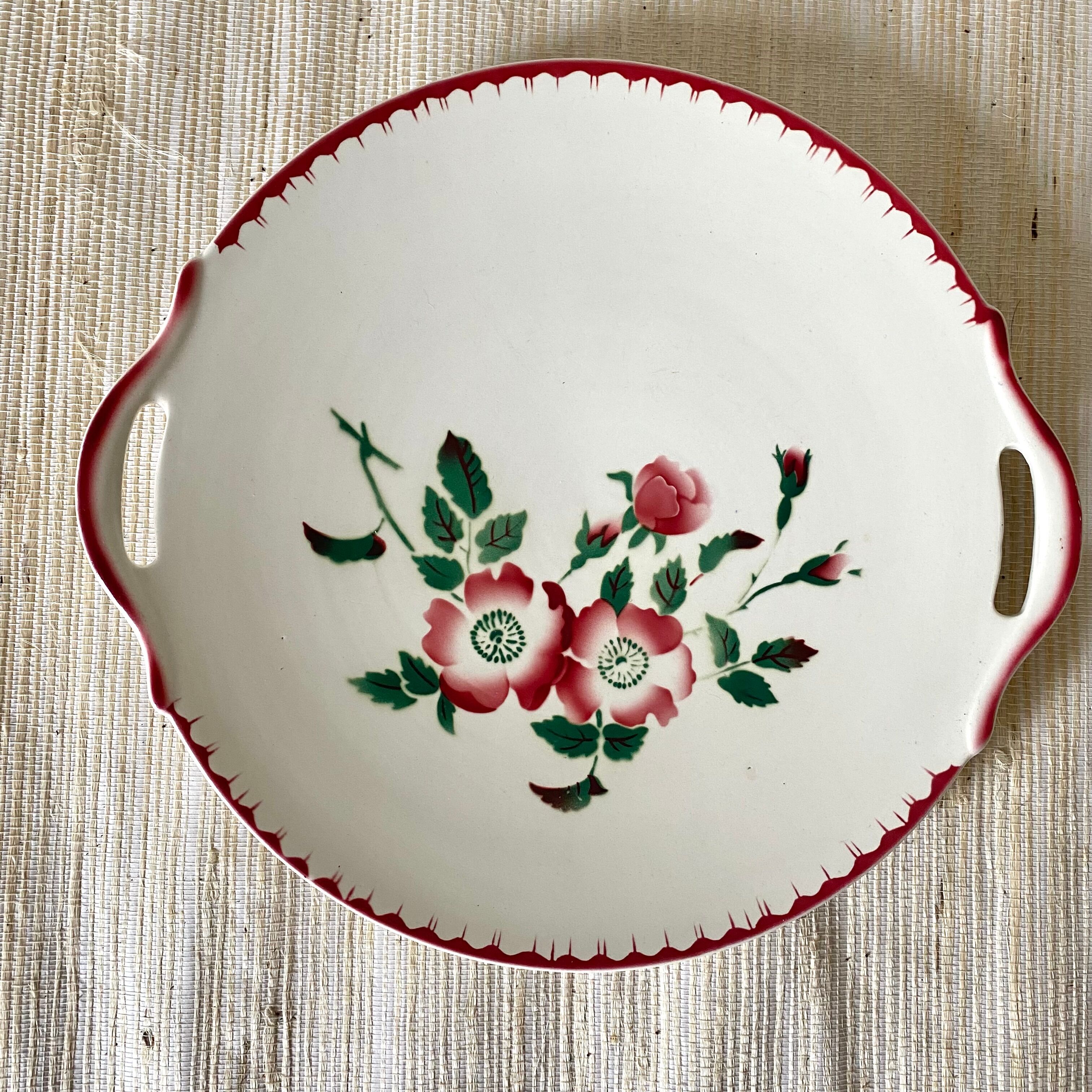 Floral pie dish Sarreguemines Epernay