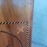 Inlaid walnut entryway sideboard