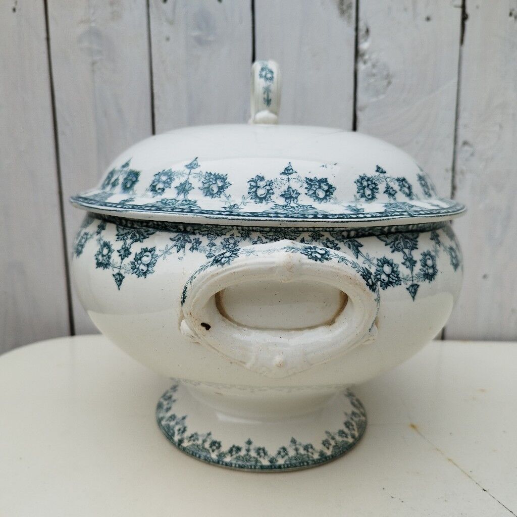 Soup faience saint amandinoise service normand