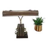 Lampe de bureau en bronze, lampe de banquier