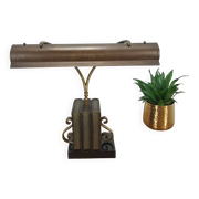 Lampe de bureau en bronze, lampe de banquier