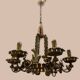 Italian tole chandelier, 1940s