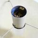 Beautiful, rare mid-century modern fiberglass ceiling lamp