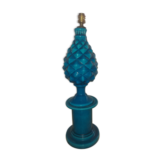 Pol Chambost ceramic pineapple lamp base