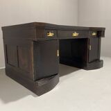 Bureau en chêne de style Sécession viennoise du début du XXe siècle