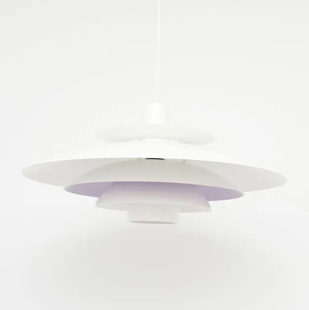 White Scandinavian Form Light lamp, 1970s
