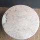 Round coffee table marble and brass