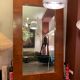 Edimburgo leather mirror - desiner tuscany marina - baxter