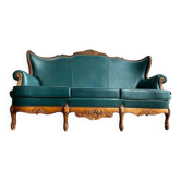 Fauteuil / canapé / canapé baroque turquoise vintage