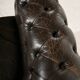 Chesterfield-style leather sofa set, set of 3