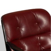 Fauteuil Executive Charles Pollock pour Knoll, cuir bordeaux