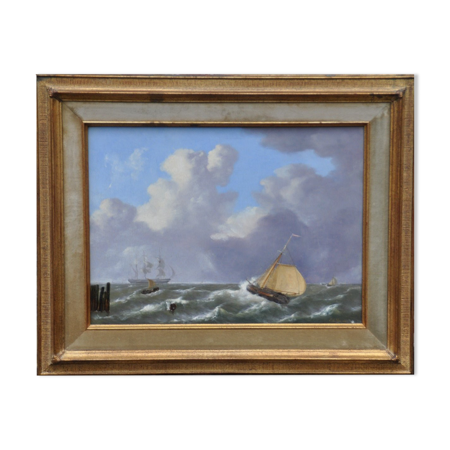 Painting de vries emanuel (doordrecht 1819-1875) - dutch school