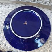 Superb Coffee/Tea Trio in Cobalt Blue & Gold Porcelain - Chodzież Poland