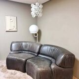 Vintage German sputnik pendant lamp glass snowballs 1970