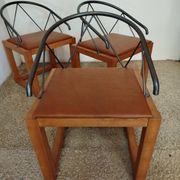 3 Post-Modern armchairs