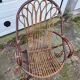 2 vintage rattan wicker armchair