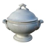 White earthenware tureen from Sarreguemines
