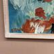 Mid-Century Oil on Panel “Sheeps” by B dahl Framed 45x37 cm (17.7" x 14.5")