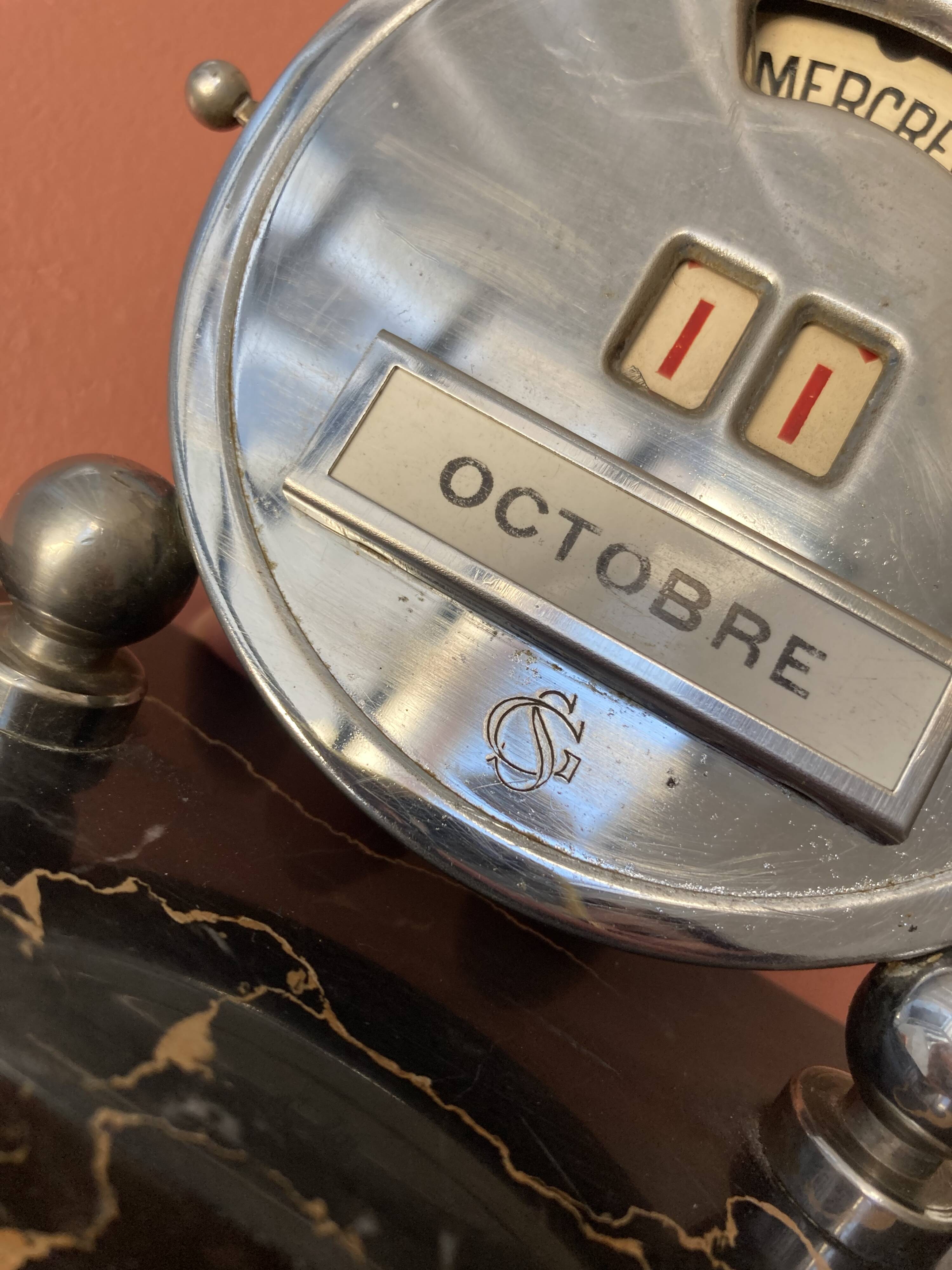 Calendrier perpétuel Art Déco