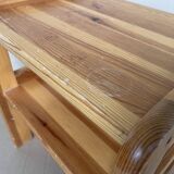 80s pine bedside table