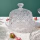 Round dish with crystal bell