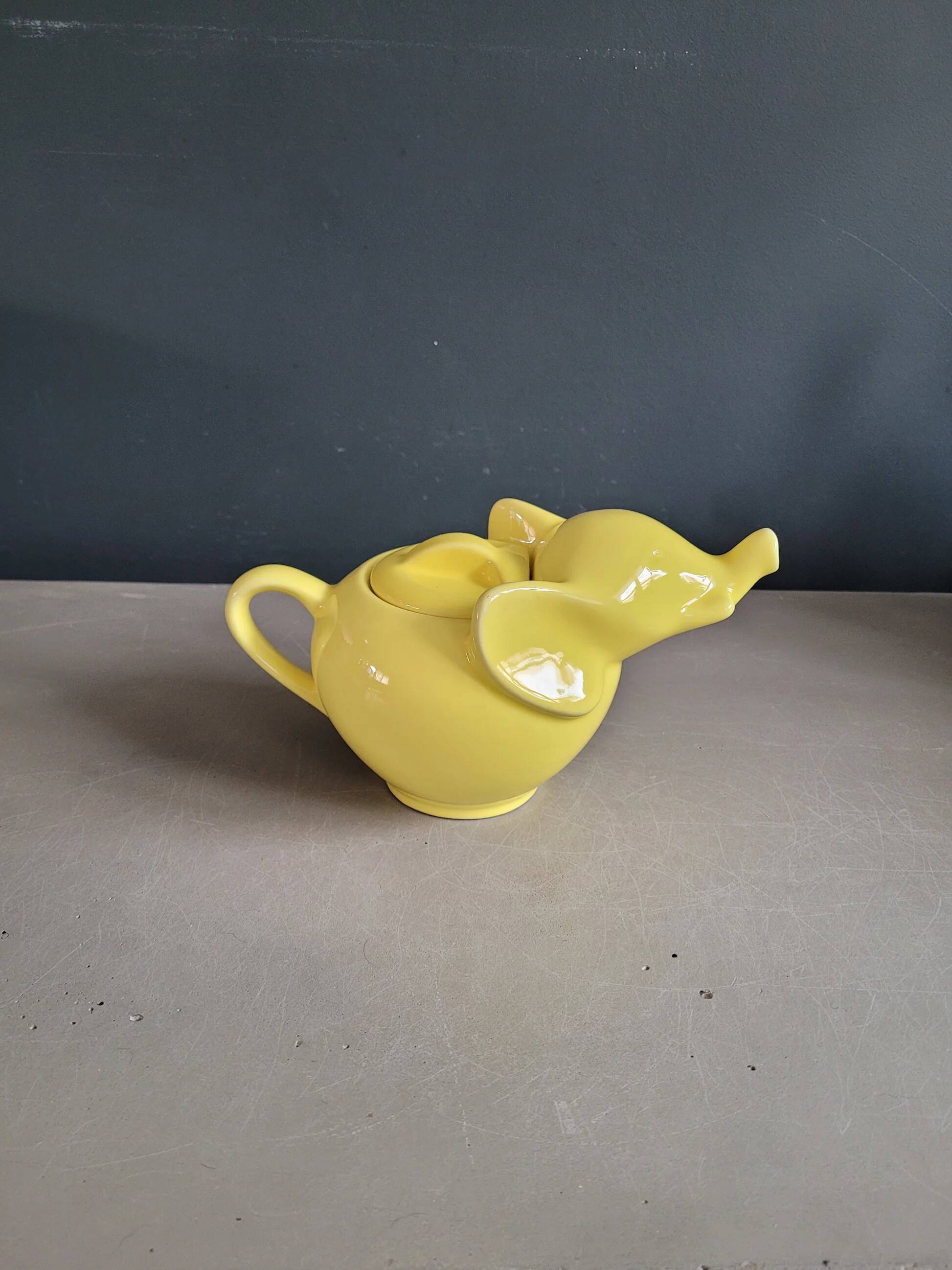 Vintage porcelain elephant teapot