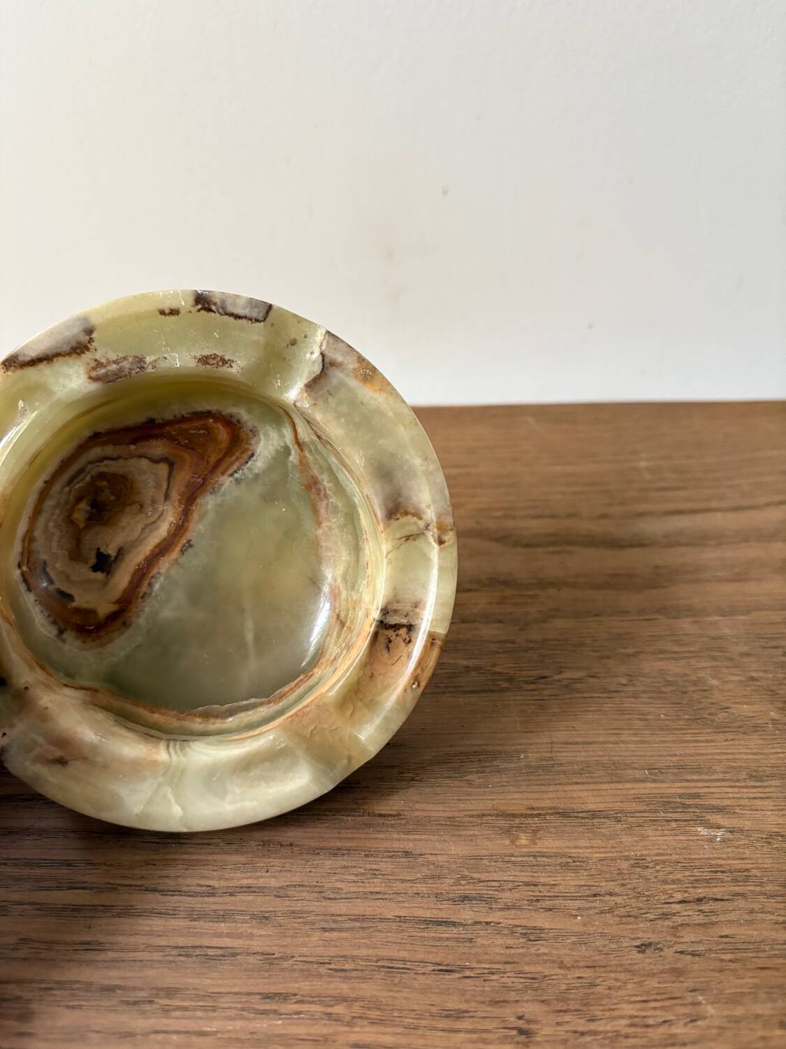 Cendrier en onyx vintage