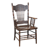 Antique English spindle chair