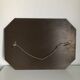 Vintage 1930 octagonal Art Deco bevelled mirror 1930 - 42 x 30 cm