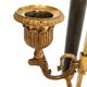Chandelier with the Fan, the Griffins and the Rooster - Louis XVIII - Gilded brass