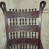 Rocking-chair fauteuil bascule XIXe art and craft
