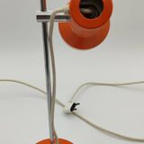 Orange metal lamp from the 70s