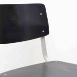 Pagholz chair in ebony and white