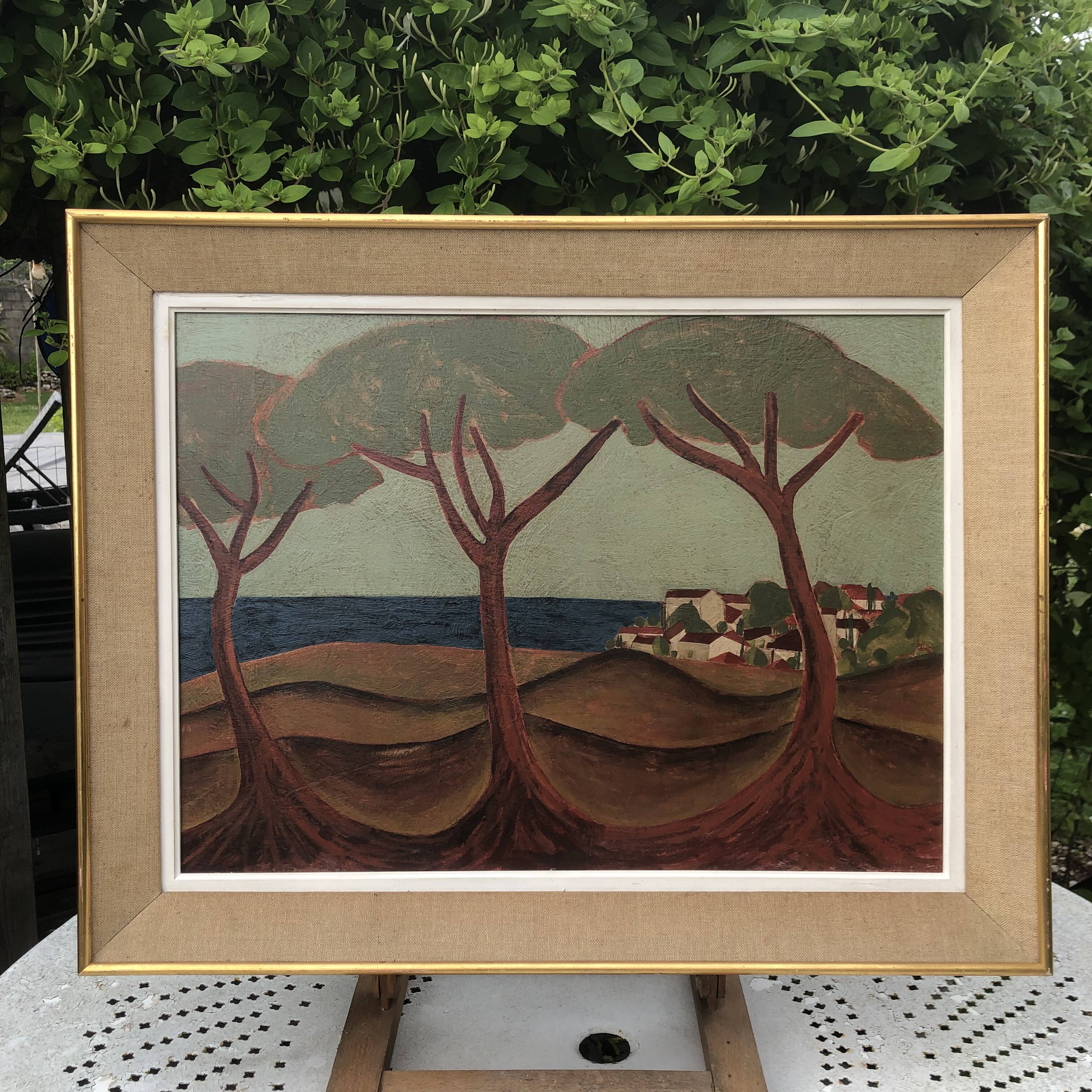Pine tree painting