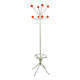 Parrot metal coat rack with 8 orange balls, vintage 1970s.