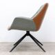Fauteuil pivotant Zuiver Doulton gris / brun