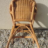 Vintage rattan chair for children