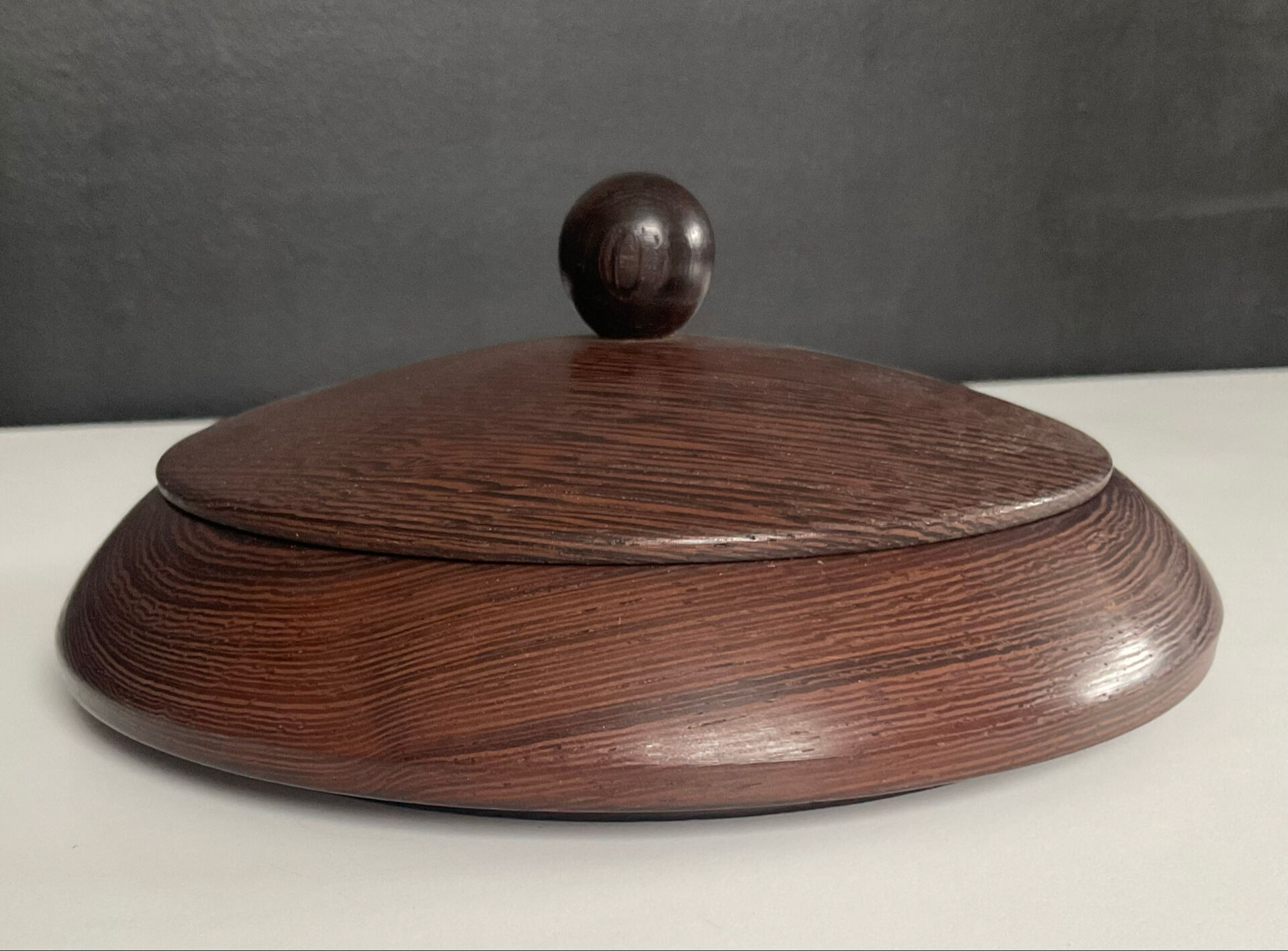 Scandinavian teak jewellery box