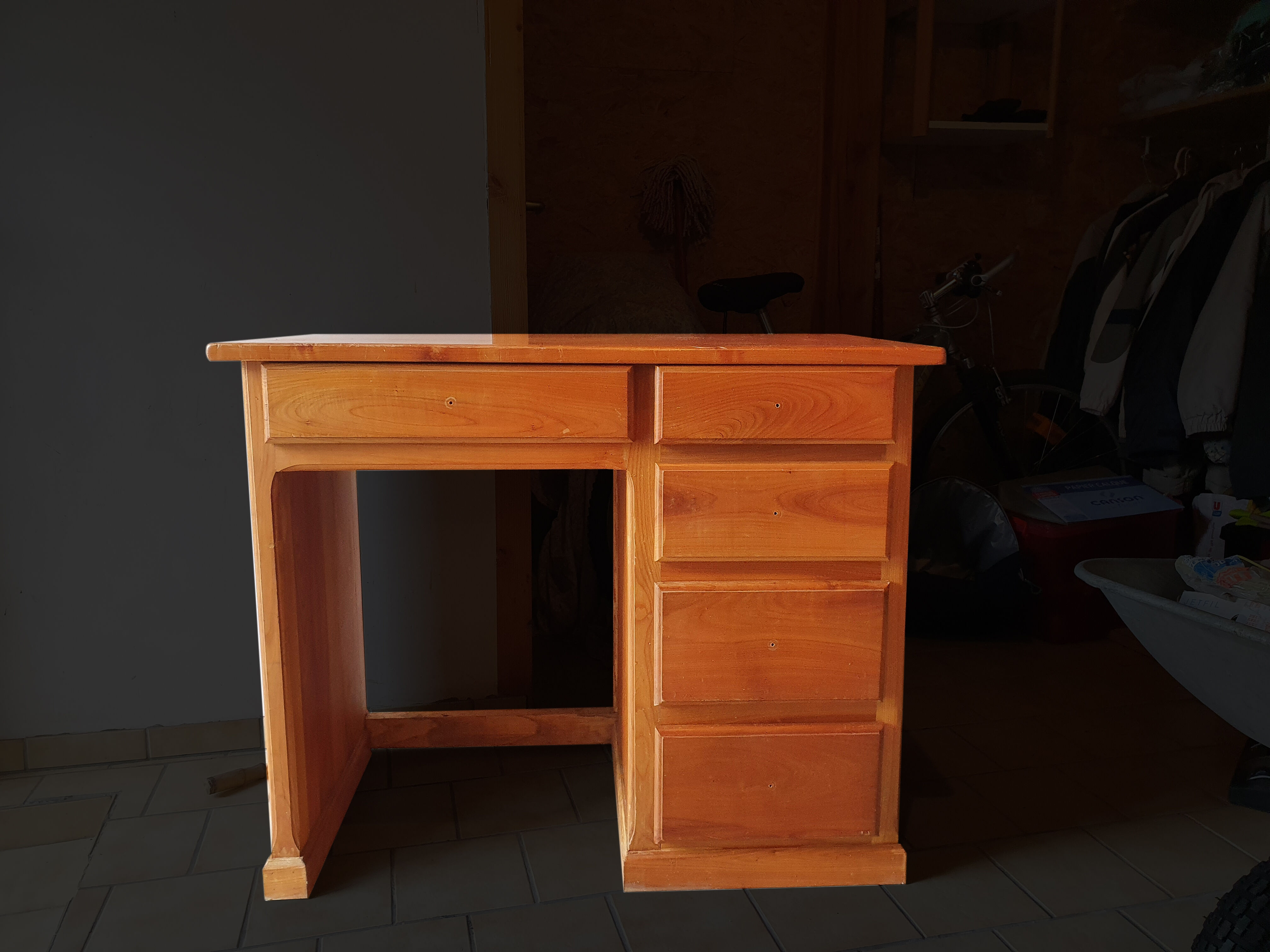 Bureau bois massif