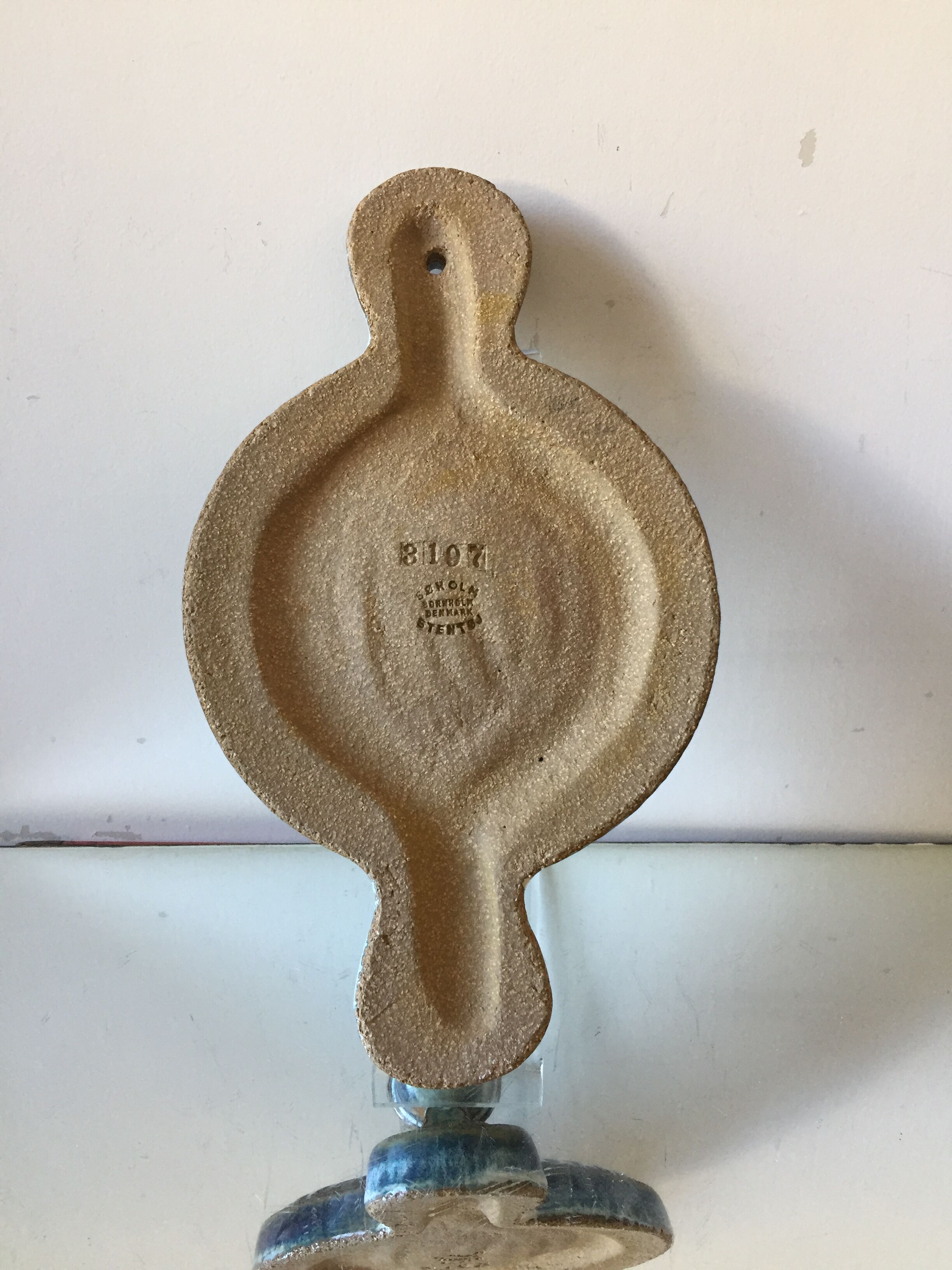 Bougeoir mural en grès de Soholm