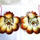 Quimper oyster plates, seafood plates, wall plate