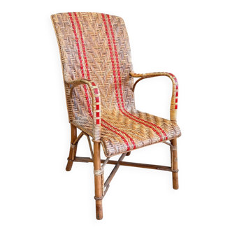Retro wicker armchair